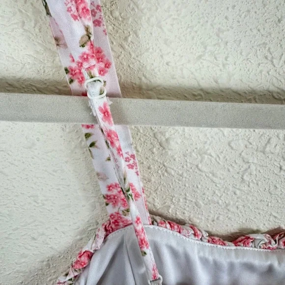 Altar'd State Pink Floral Tier Carlee Mini Dress Smocked Cottage Core Size Small - Picture 6 of 9